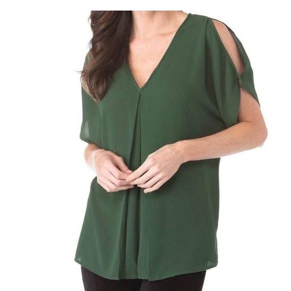 michael kors cold shoulder blouse